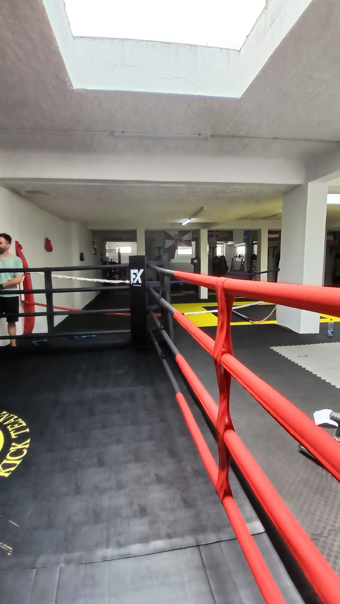 View of an FX ring in a large training hall